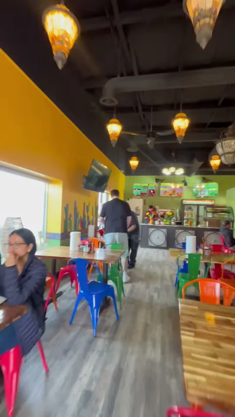 Colorful dining room from Nina's March 2026 reopening reel